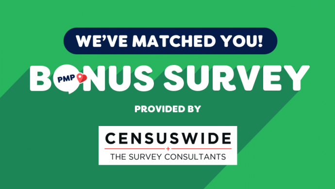 £3 Bonus for quick survey