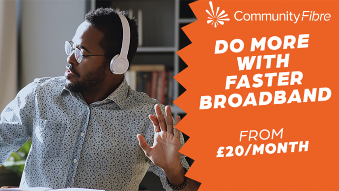 Switch and save £60 on full fibre broadband from Community Fibre