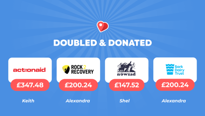 Pick My Postcode Double & Donate Winners