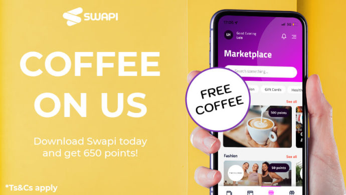 Free coffee on Swapi! 