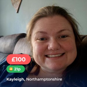 Pick My Postcode Winner, Kayleigh