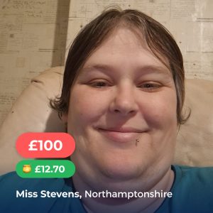 Pick My Postcode Winner, Miss Stevens