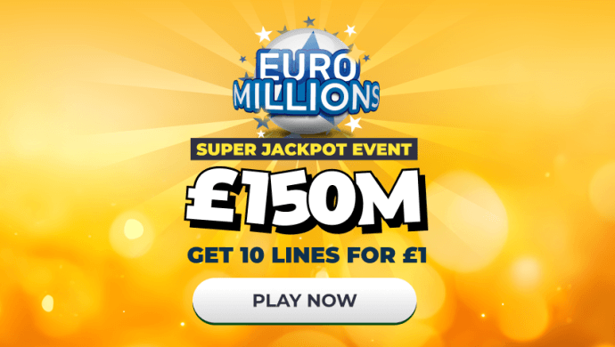 10 Euro Millions Lines for £1, then £6.50 p/week thereafter. Cancel anytime.