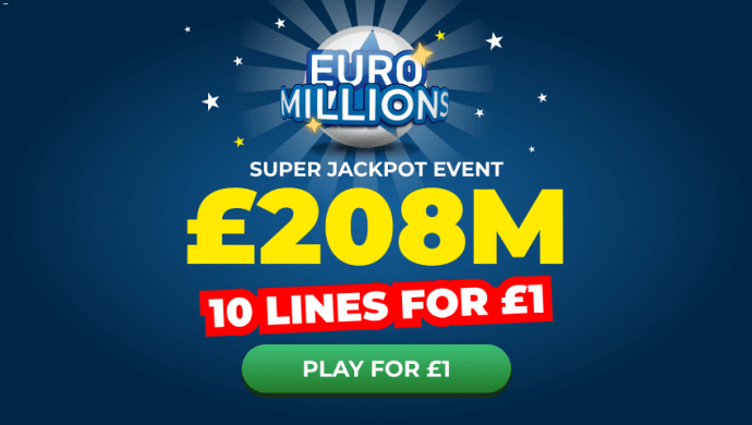 10 Euro Millions Lines for £1, then £6.50 p/week thereafter. Cancel anytime.