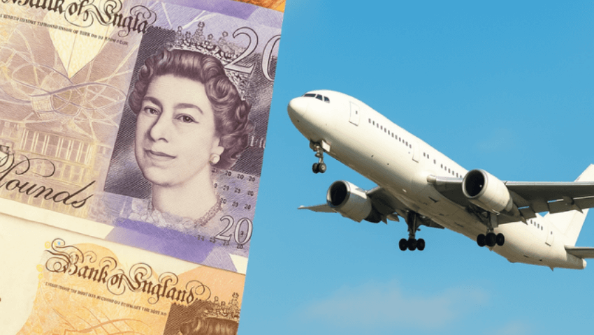 Money and a aeroplane