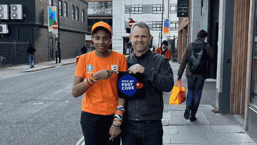 PMP Chris and Tango Doll outside PMP Office