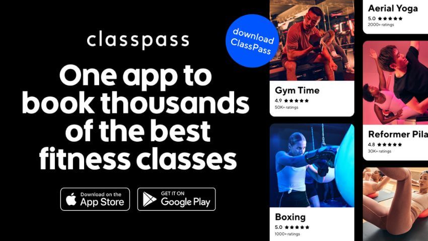ClassPass app for fitness classes
